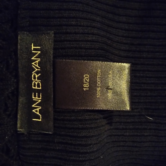 Lane Bryant Black Knit Cowl Neck Sweater - Picture 3 of 3